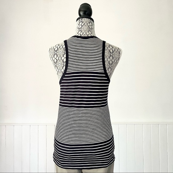 J. Crew Vintage Cotton Knit Striped V-Neck Tank Top Size S - Picture 5 of 11